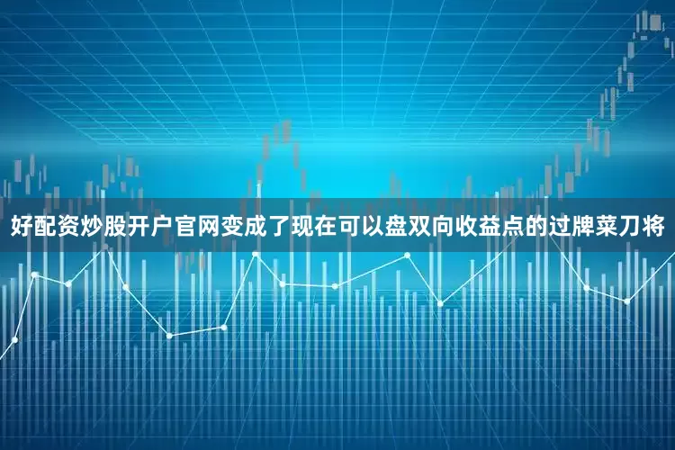 好配资炒股开户官网变成了现在可以盘双向收益点的过牌菜刀将