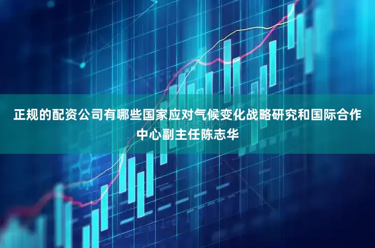 正规的配资公司有哪些国家应对气候变化战略研究和国际合作中心副主任陈志华